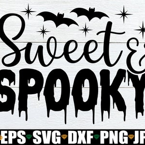 Süß und Gruselig, Halloween svg, Süß und Gruselig SVG, Mädchen Halloween Shirt svg, Halloween Dekor SVG, Süß und Gruseliges Shirt svg