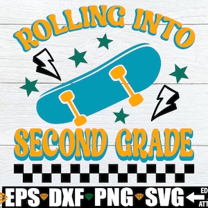 Rollen in die zweite Klasse, zweite Klasse 2.Grad svg png, Zurück in der Schule svg, Jungen 2.Klasse zweite Grade svg png, Erster Schultag svg