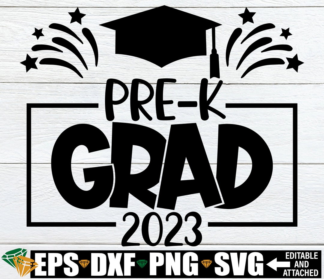 Pre-k Grad Pre-k Graduation Pre-k Graduation Svg End of - Etsy