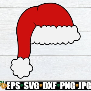 Weihnachtsmannmütze svg, Weihnachtsmütze png, Weihnachtsmannmütze svg, Weihnachtscliparts, Weihnachten svg, digitaler Download, Weihnachten Nikolausmütze digitaler Download svg