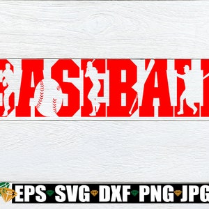 Béisbol. Archivo de corte de silueta de béisbol. Archivo de corte de palabras deportivas. Béisbol svg. Mamá de béisbol. Archivo de corte de vida de béisbol. Archivo de corte de camisa de béisbol.