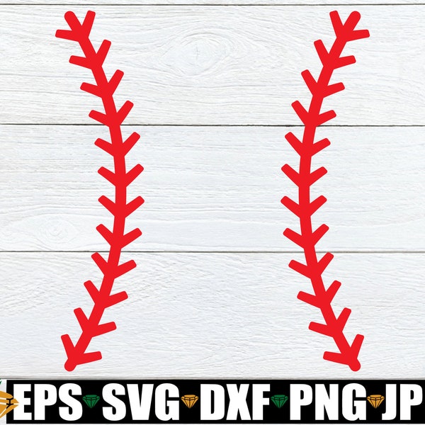 Baseball Laces svg, Softball Laces svg, Baseball Stitches svg, Baseball svg, Softball Stitches svg, Baseball Clipart, Digital Download