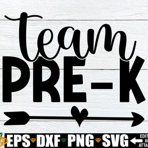 Zespół Pre-K, Zespół Pre-K, Nauczyciel Pre-K, Nauczyciel SVG, Koszulki Nauczyciela Pre-K SVG, Przedszkole SVG, Nauczyciel Przedszkola, Obraz Cyfrowy, SVG, PNG
