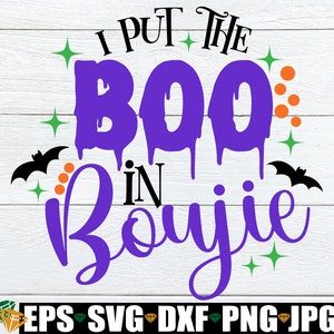 Eu coloquei o Boo em Boujie, Halloween fofo svg, Halloween sexy, Halloween engraçado svg, Decoração de Halloween, Copo de vinho de Halloween svg, Arquivo de corte, SVG