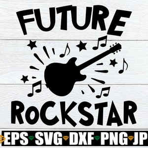 Future rockstar, journée carrière scolaire, journée carrière des enfants, future rockstar svg, svg guitare, quand je serai grande, je veux être une rockstar, svg png dxf