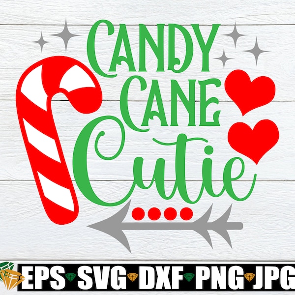 Candy Cane Cutie svg, Cute Christmas svg, Girls Christmas svg, Toddler Christmas svg, Cute Girls Christmas, Girls Christmas Shirt svg png