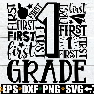 First Grade svg, First Grade Cut File, Matching First Grade Team Teacher Shirts SVG, First Grade Word Art, First Grade Teacher Appreciation