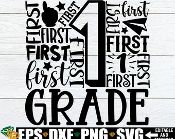 Pierwsza klasa svg, Plik do cięcia pierwszej klasy, Dopasowane koszulki nauczycieli pierwszej klasy SVG, Sztuka słowa pierwszej klasy, Wyrazy uznania dla nauczyciela pierwszej klasy