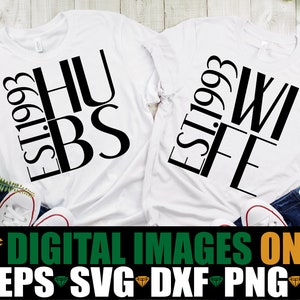 Verjaardag svg, getrouwd in 1993, bijpassende 1993 verjaardag svg, bijpassende verjaardag shirts svg, bijpassende verjaardag shirts opstrijkbare png