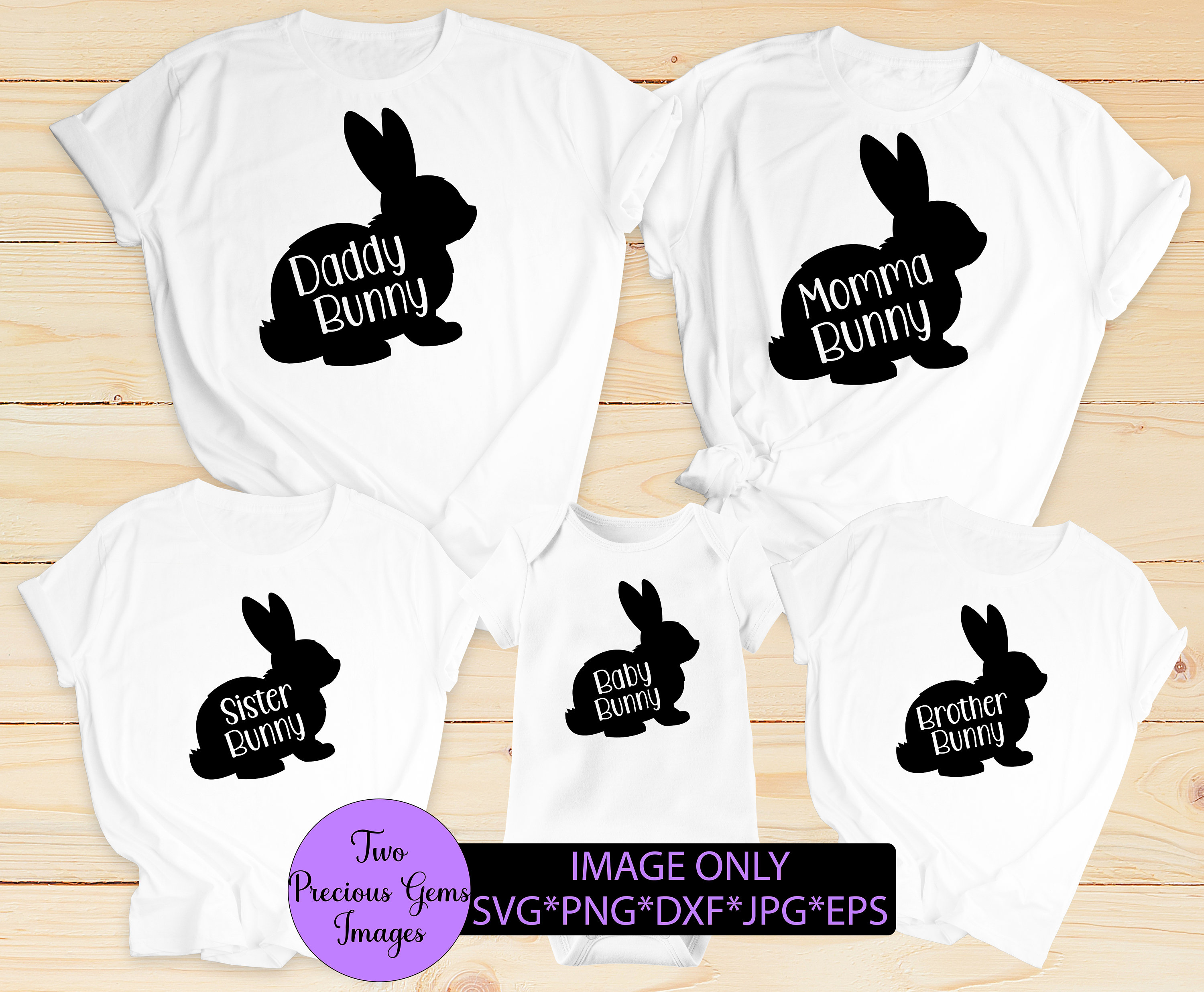 Bunny Family. Family Easter. Digital Download. Svg. | Etsy