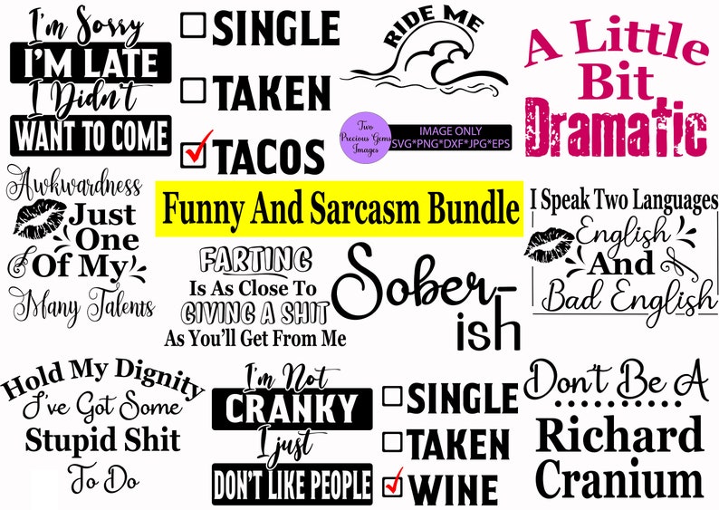 Download Funny svg bundle. Sarcasm svg bundle. Funny svg. A little ...