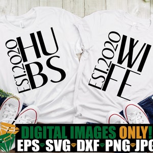 Verjaardag SVG, getrouwd in 2020 svg, schattige verjaardag svg, bijpassende 2020 verjaardag shirts svg bestand knippen, verjaardag shirts opstrijkbaar png