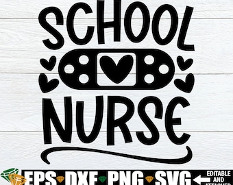 School Nurse svg, School Nurse Appreciation Gift svg, School Nurse Back To School Shirt svg, School Nurse Shirt svg, Staff Appreciation svg