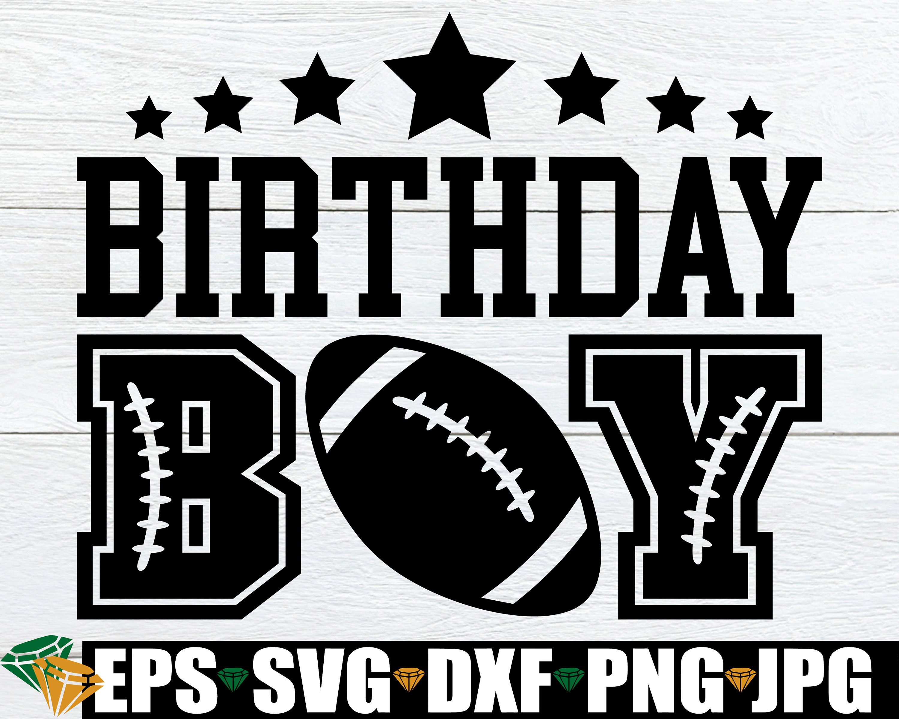 Football Birthday Boy Football Birthday Svg Football Theme Etsy