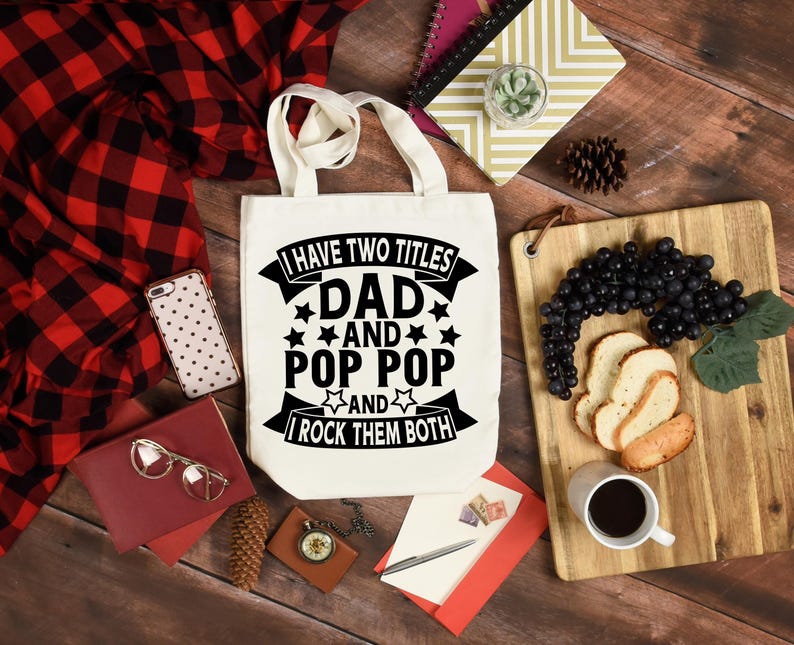 I Have Two Titles Dad And Pop Pop And I Rock Them Both, Father's Day, Pop Pop Father's Day, Grandpa Father's Day, Pop Pop gift svg image 8