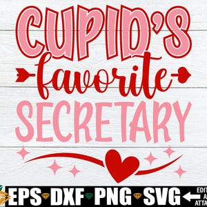 La secretaria favorita de Cupido, regalo de San Valentín para la secretaria svg png, secretaria día de San Valentín svg png, secretaria día de San Valentín svg png