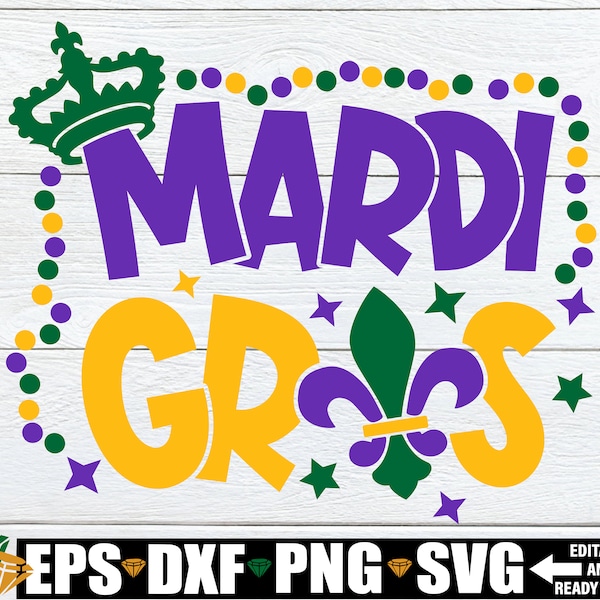 Mardi Gras svg, Mardi Gras Decor SVG, Mardi Gras png, Mardi Gras Beads svg, Mardi Gras Shirt SVG, Mardi Gras Sign svg png, Digital Download