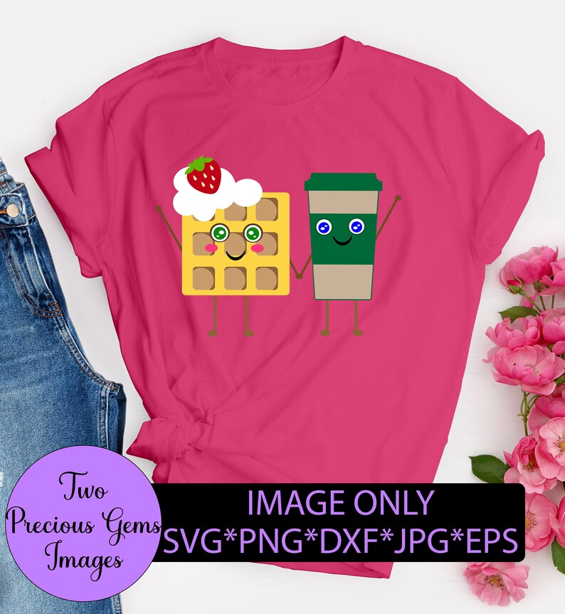 Download Waffle and coffee love. Waffle svg. Coffee svg. Food svg ...