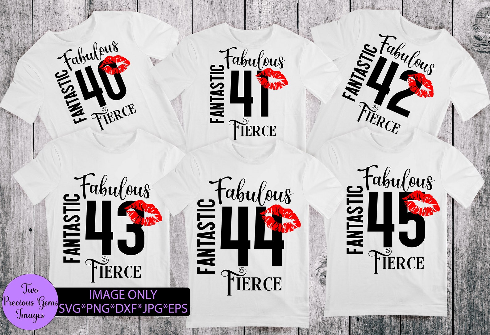 Fabulous 40.fierce 40.40th Birthday.40-49.fabulous Svg. Fierce | Etsy