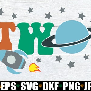 Thema Weltraum 2.Geburtstag, Geburtstag 2 Weltraum, Zwei mit Rakete, Thema Weltraum 2