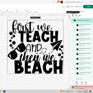 First We Teach And Then We Beach, Teacher Summer Vacation Shirt svg, Teacher Summer Break svg, Teacher svg, Teacher Retirement Shirt svg image 10