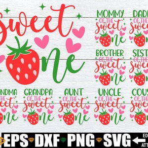 Süßer Erdbeer-Geburtstag, Passender Erdbeer-Geburtstag, Familien-Erdbeer-Geburtstag, Passender Familien-Erdbeer-Thema-Geburtstag