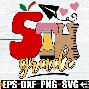5th Grade, 5th Grade Teacher Shirt svg, First Day Of Fifth Grade Shirt SVG, Fifth Grade Teacher Shirt svg, 5th Grade Team svg, Digital Image