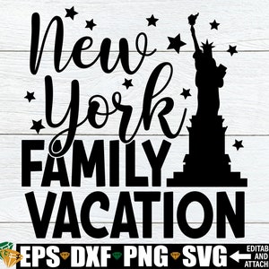 Vacanze in famiglia, Vacanze in famiglia abbinate, Vacanze in famiglia a New York, New York SVG, Vacanze a New York, Vacanze a New York abbinate, File di taglio, SVG