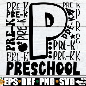 Preschool Word Art, Pre-K Teacher Shirt svg, Preschool Shirt svg, Pre-K Shirt svg, Pre-K Teacher Appreciation svg, First Day Of Pre-K svg