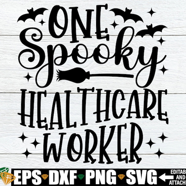 One Spooky Healthcare Worker, Healthcare Worker Halloween Shirt svg, Healthcare Worker Appreciation Gift svg,Halloween Healthcare Worker svg