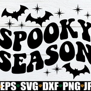 Spooky Season, Halloween svg, Halloween Decoration svg, Halloween Clipart, Halloween Stencil, Kids Halloween svg, Digital Download, SVG DXF