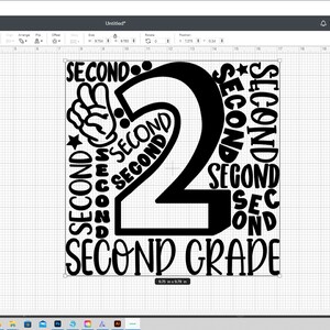 Second Grade Svg, 2nd Grade Typography Svg, Second Grade Team Shirt Svg ...