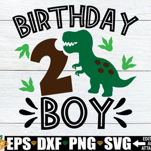 Geburtstagskind, Dinosaurier-Geburtstags-Shirt SVG, Dinosaurier 2.Geburtstag, Dinosaurier-Geburtstagskind, Dinosaurier-Geburtstagsgeschenk, Schnittdatei, SVG