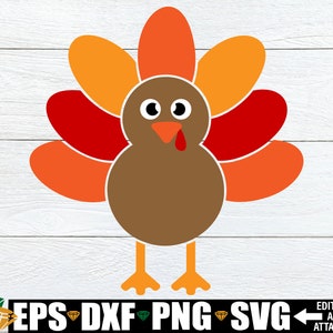 Thanksgiving Turkey svg, Turkey Clipart, Thanksgiving Turkey Vector Image, Cute Turkey svg, Thanksgiving Clipart, Turkey Digital Download