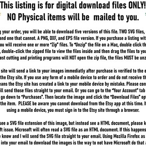 Pu&ograve; includere: Testo su sfondo bianco che spiega che questo elenco &egrave; solo per file di download digitale e che nessun articolo fisico ti verr&agrave; spedito. Il testo spiega anche come scaricare i file dopo l'acquisto.