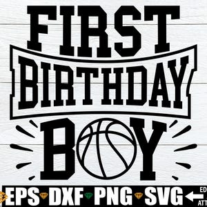 Basket-ball thème 1er anniversaire svg png, basket-ball anniversaire chemise svg png, basket-ball 1er anniversaire svg png dxf eps, basket-ball anniversaire svg