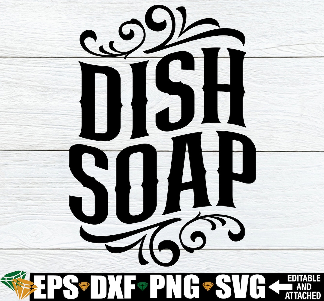 Dish Soap Svg, Dish Soap Label Svg Png, Label for Dish Soap Svg Png