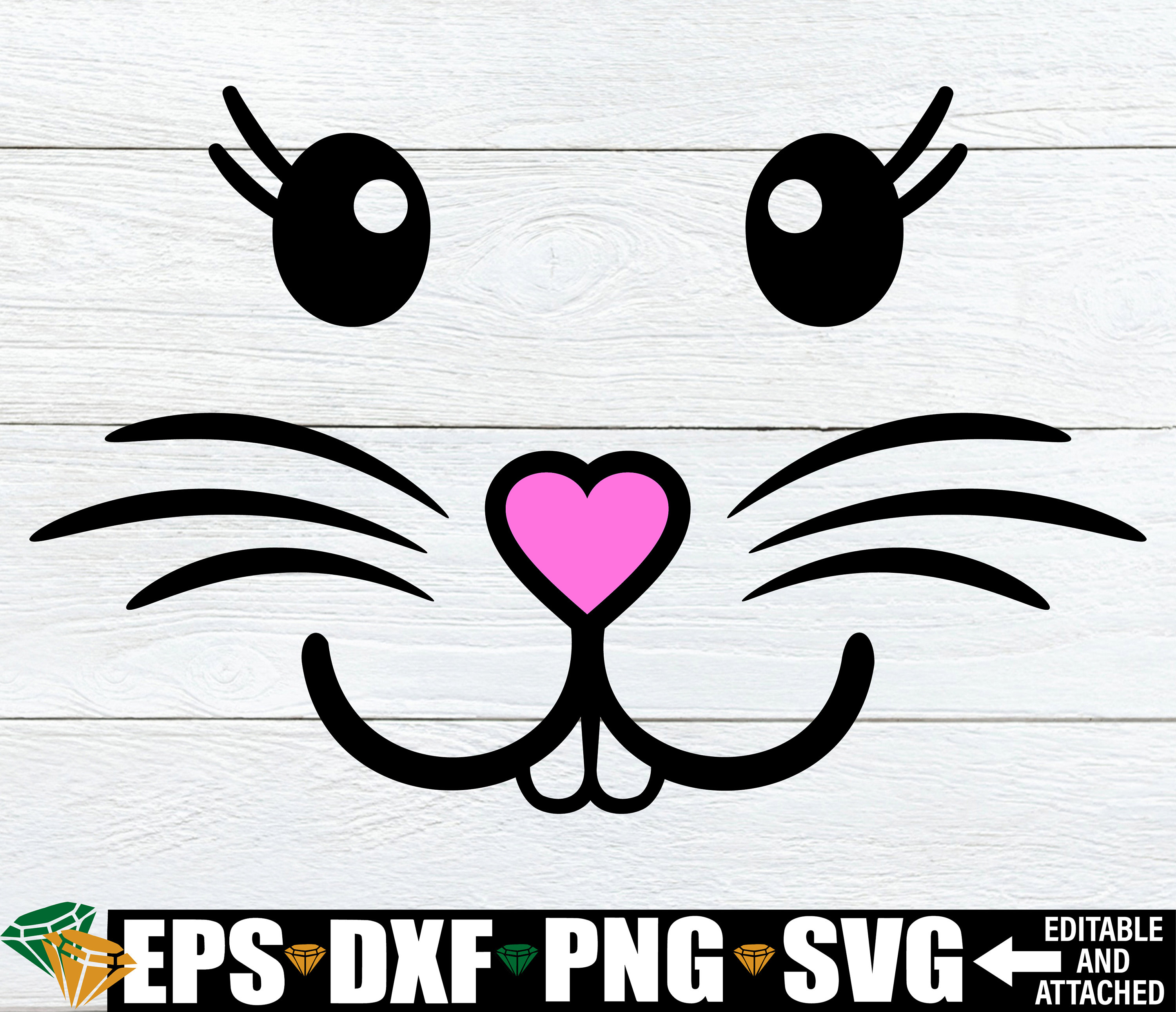 Bunny Face svg, Easter svg, Cute Easter svg, Cute Bunny Face svg, Bunny Face, Easter, Cut File, SVG, Printable Image, Iron On, Digital Image