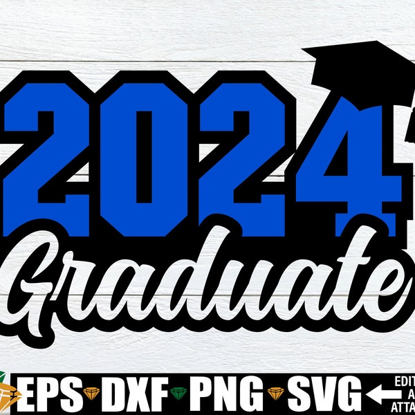 2024 Graduado, Graduación svg, 2024 Graduado svg, Camisa de Graduación Senior svg, 2024 Graduación svg, 2024 Camisa de Graduado svg, Senior svg png