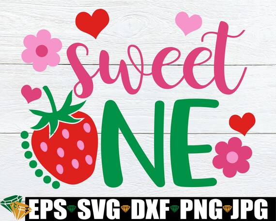 Sweet One Strawberry 1st Birthday Strawberry Theme Birthday - Etsy