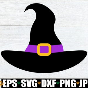 Chapéu de bruxa svg, clipart de Halloween svg, chapéu de bruxa de Halloween png, clipart de bruxa de Halloween, clipart de Halloween, crianças Halloween svg, imagem digital