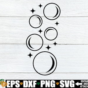 Bolle in formato SVG, ClipArt di bolle, Bubble Cut File, Immagine vettoriale bolla, Bolle di sapone in formato SVG, Bagno in formato SVG, Clipart per il bagno, Download digitale