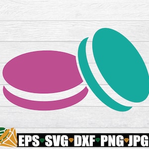 Macaron. Makrone. Macaron svg. Französisches Gebäck. Französische Macarons. Kekssvg. Süßigkeiten svg. Lebensmittel svg.