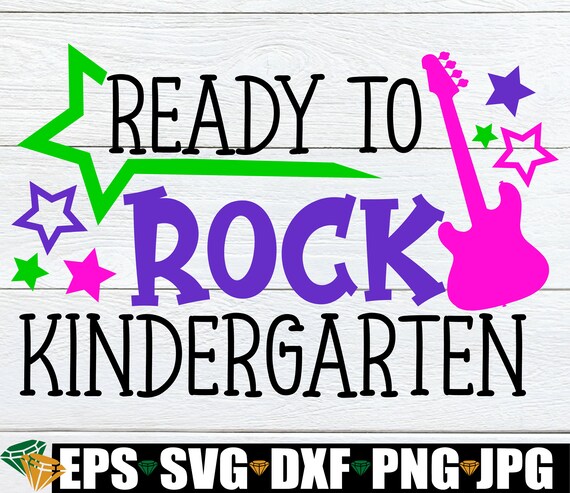 Ready to Rock Kindergarten 1st Day of Kindergarten 1st Day | Etsy