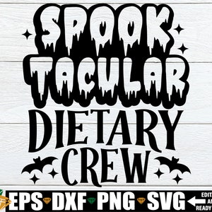 Svg fantasmagorique de l'équipe diététique, Halloween équipe diététique svg, svg de l'équipe diététique, chemise de diététicienne Halloween svg, svg de l'équipe diététique Halloween png