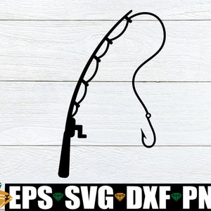 Canne à pêche svg, svg de canne à pêche, clipart pêche, clipart canne à pêche, cadeau pour pêcheur, canne à pêche png, canne à pêche png