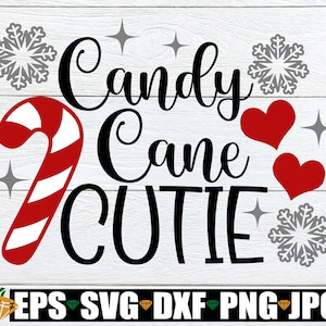 Candy Cane Cutie, Girls Christmas svg, Cute Girls Christmas, Kids Christmas svg, Girls Christmas shirt svg, Holiday Candy svg, Christmas svg