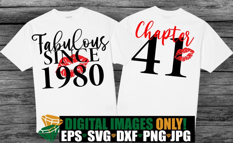 Fabulous Since 1980 Chapter 41 41st Birthday Born In 1980 Etsy