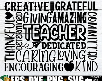 Teacher Subway Art svg, Teacher Appreciation Cut FIle, Teacher Appreciation svg, Teacher gift svg, Teacher Appreciation Digital Download