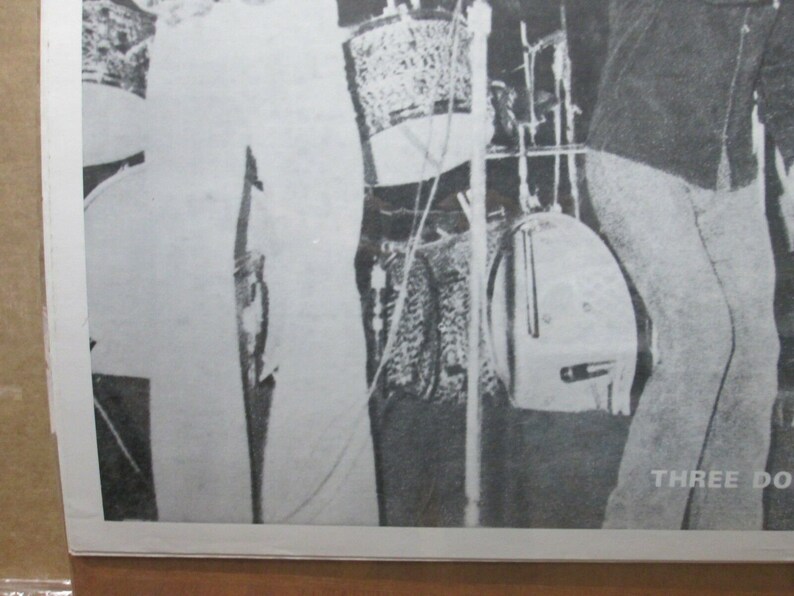 Vintage Black White Poster three dog night Peace rock and roll 1970/'s in#G2649